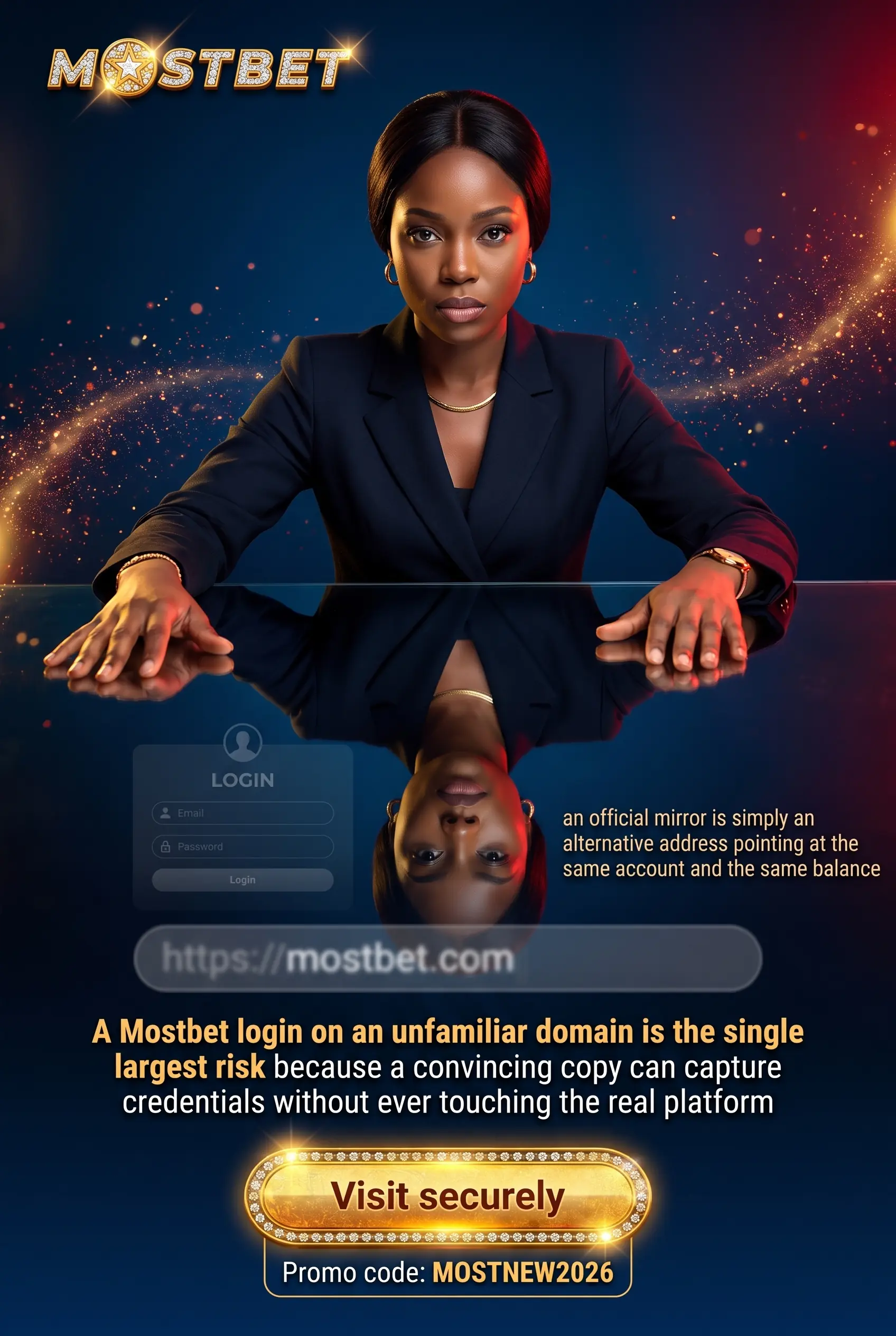 Reaching the official Mostbet site