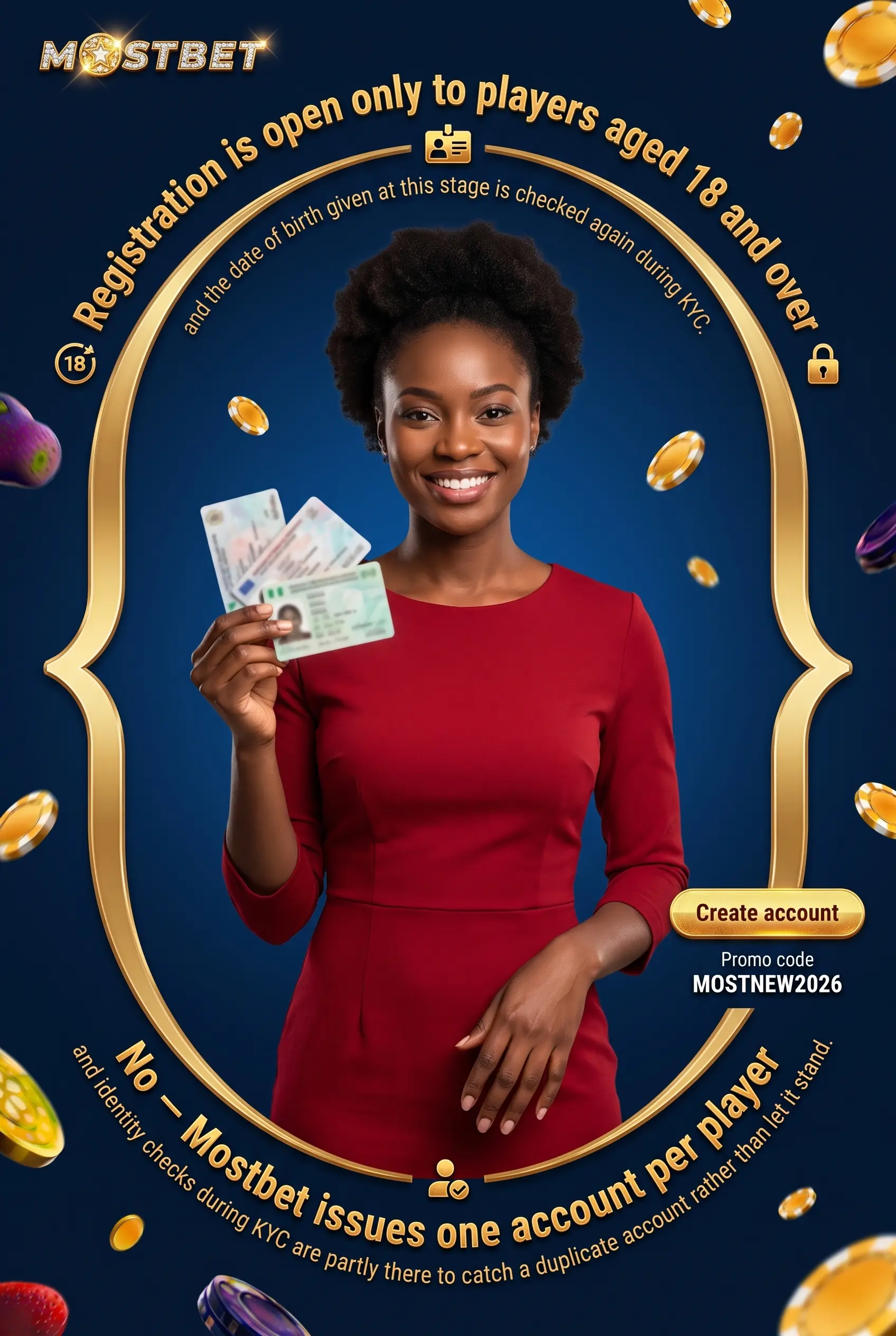 Registration questions for Nigerian Mostbet players